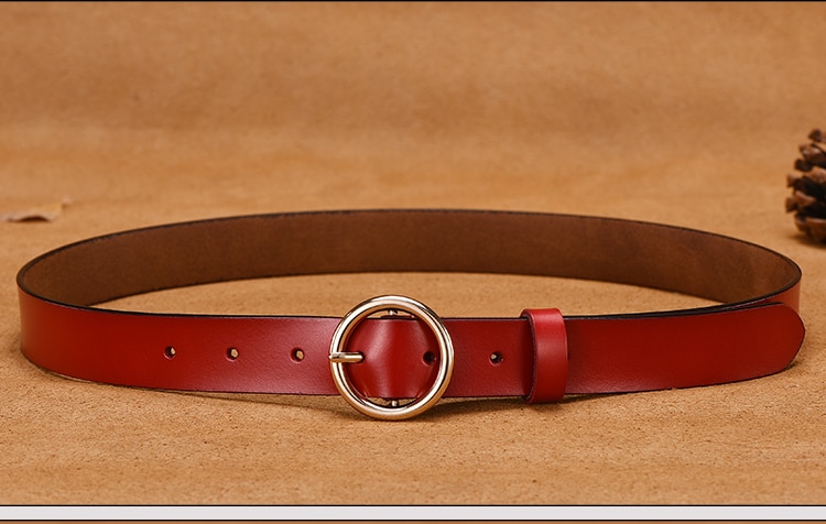 PU Leather Classic Length with Round Shaped Buckle